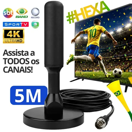 Antena Digital Interna para TV: Sinal Forte e Imagem HD