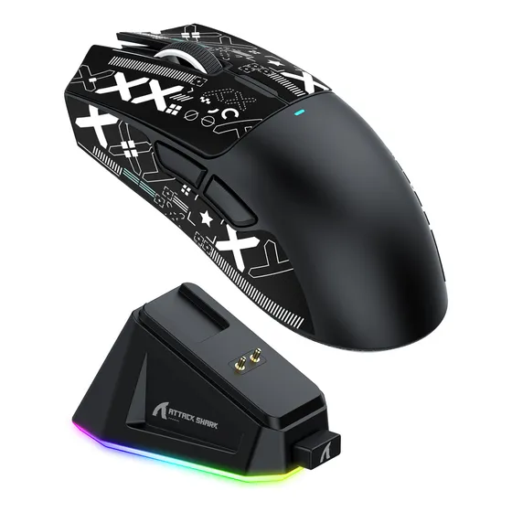 Mouse Attack Shark X11 Gamer Paw3311- Loja Recomendada- C/nf