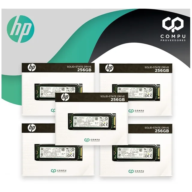 Kit De 5 Unidades Estado Solido Hp Ssd Genuino 256gb 