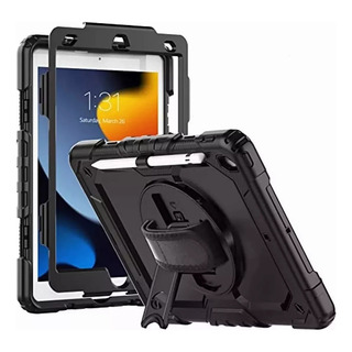 Capa Anti Impacto C/ Alça Protetor Tela Para iPad 9/8/7 10.2 Capa Anti Impacto C/ Alça Protetor Tela Para iPad 9/8/7 10.2