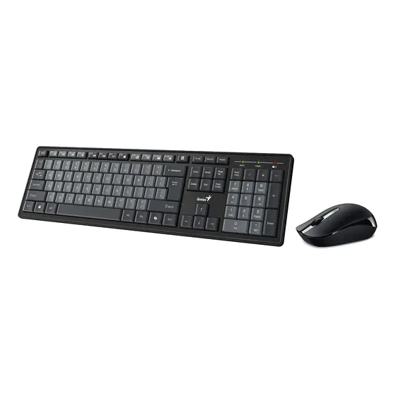 Combo Teclado Y Mouse Inalambrico Genius Km-8200 Negro/gris