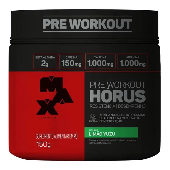  Suplemento Alimentar em Pó 150g Max Titanium Horus Sabor  Limão yuzu