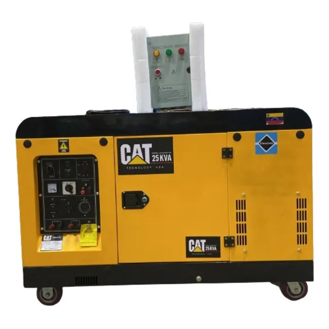 Generador-planta Eléctrica Cat 25kva 110-220v Insonorizado