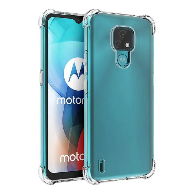 Funda Transparente Para Motorola E7 Anti-golpes Cubre Cámara