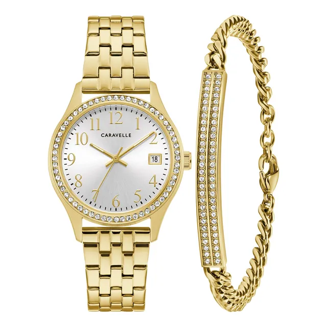 Caravelle Por Bulova El Clásico Cristal De Mujer 1vdc2