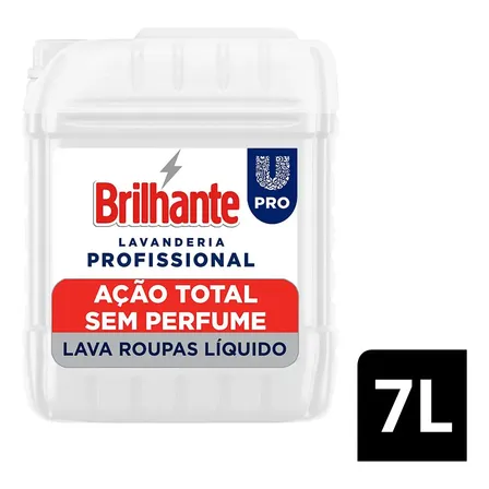 Detergente Uso Geral sem Perfume Brilhante Ação Total Pro Galão 7l