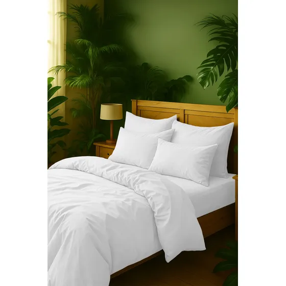 Juego De Sabanas Microfibra Liso Elegante Resistente Suaves