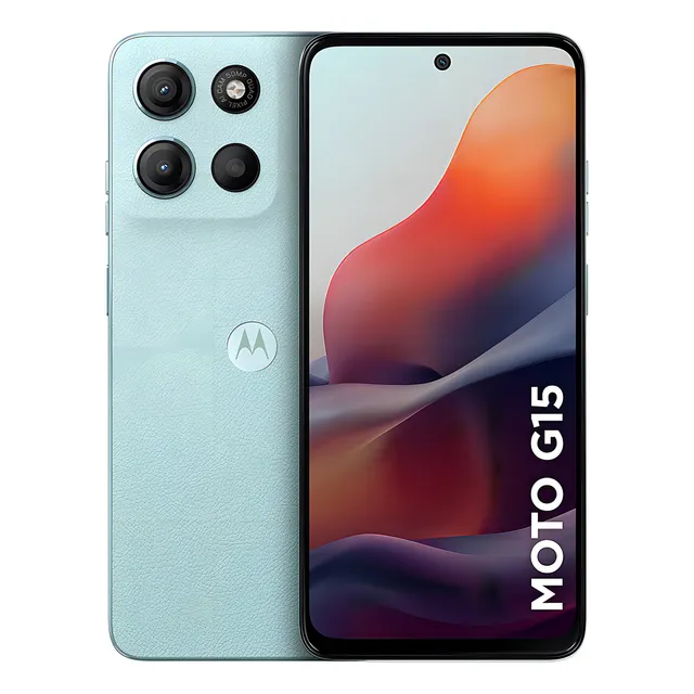 Smartphone Motorola Moto G15 - 128gb 12gb (4gb Ram+8gb Ram Boost) E Camera 50mp Com Ai E Night Vision Bateria De 5200 Mah Tela Fhd+ 6.7 Com Superbrilho Nfc Azul Claro (novo Com Caixa Aberta)