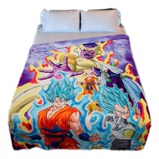 Frazada Cobertor De Goku, Dragon Ball, Individual Frazada Cobertor De Goku, Dragon Ball, Individual