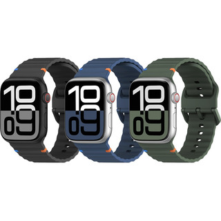 3 Correas Para Apple Watch Ultra Se Series 10 9 8 7 Silicona 3 Correas Para Apple Watch Ultra Se Series 10 9 8 7 Silicona