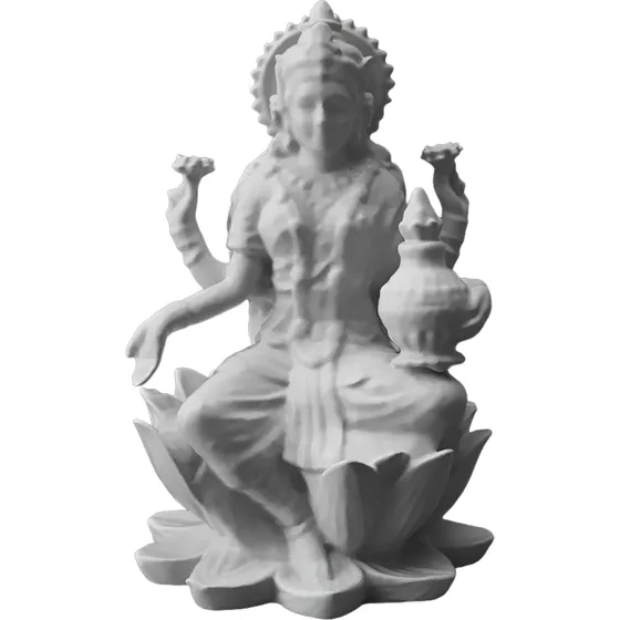 Lakshmi Diosa De La Fortuna India Hindu Decoraciòn 10cm