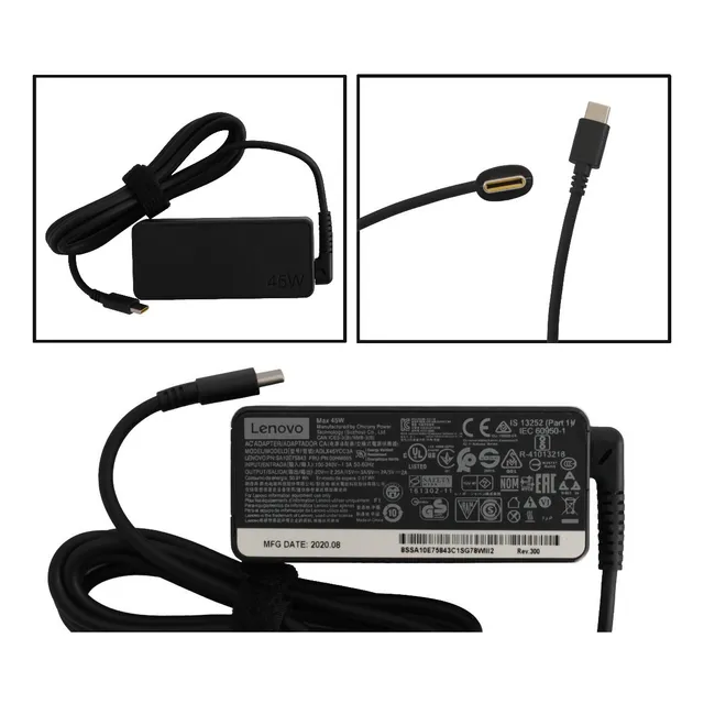 Cargador De Laptop Lenovo  20v 2.25a Punta Tipo C Yoga