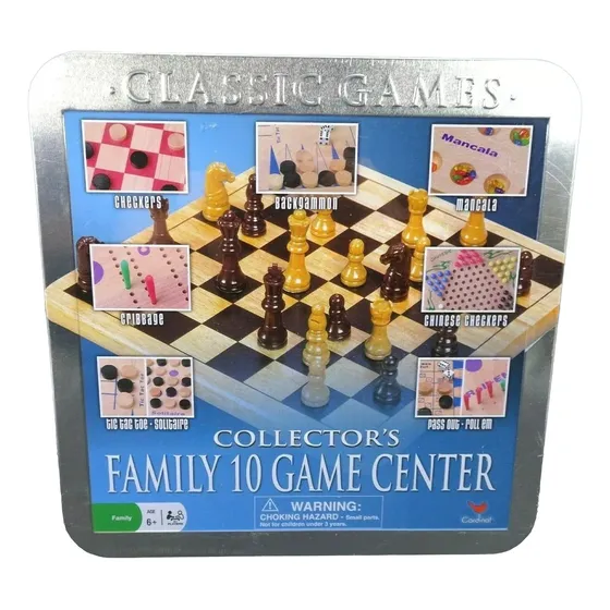 Juego De Mesa 10 En 1 - Juegos Clásicos Original Cardinal