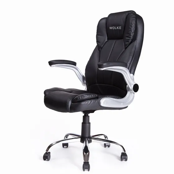Sillón Masajeador Wolke Oficina Ejecutivo Premium Calor Gti Color Black