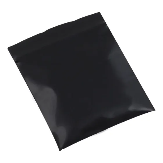 Pieza Nueva Bolsa Plastico Negra Plana