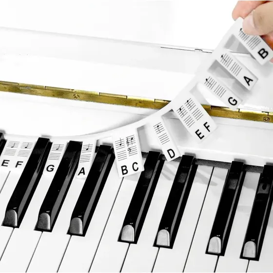 Guía De Notas Para Teclado De Piano Extraíbles