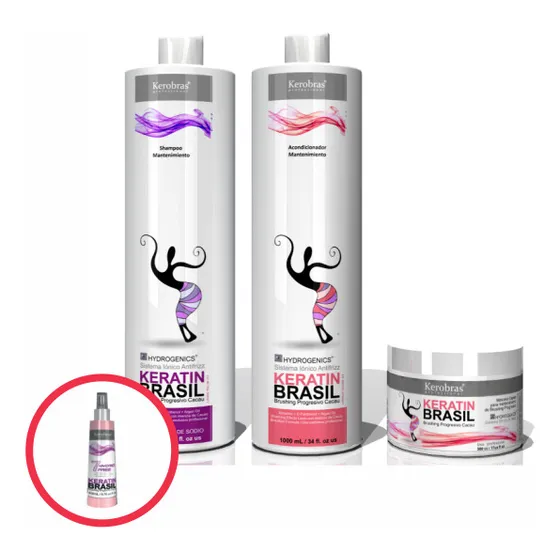 Shampoo Acondicionador Brushing Progresivo Cacao Brasil X3