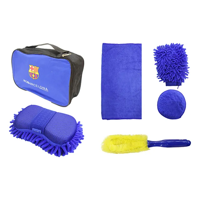 Kit De Limpieza Para Autos 6un Fc Barcelona