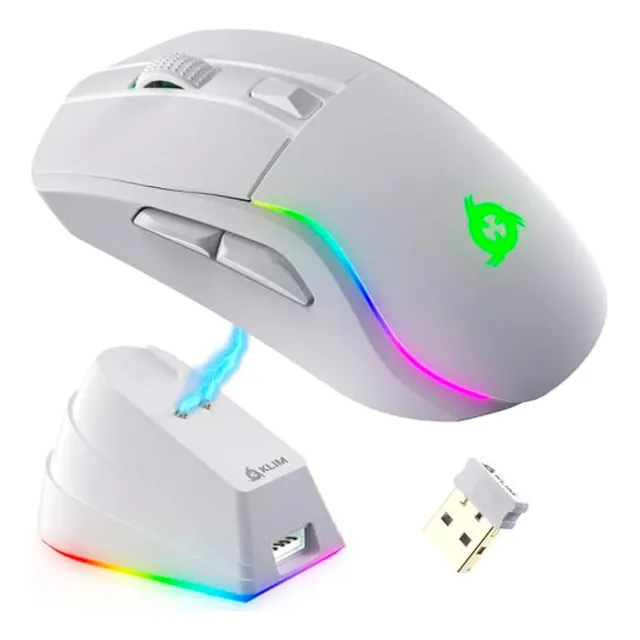 Klim Blaze Y Rgb - Ratón Inalámbrico Recargable