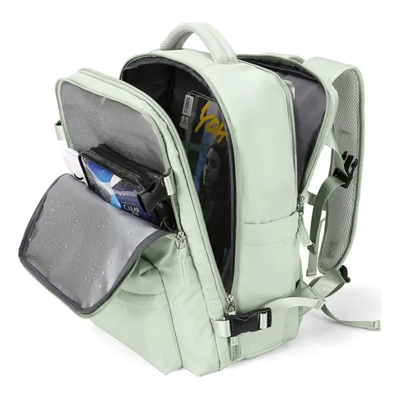 Mochila De Viaje Grande Para Laptop Aprobada Para Vuelo Verd