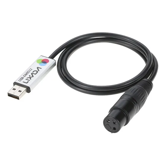Adaptador De Interface Usb Fixo Para Dmx Led Dmx512 Comput