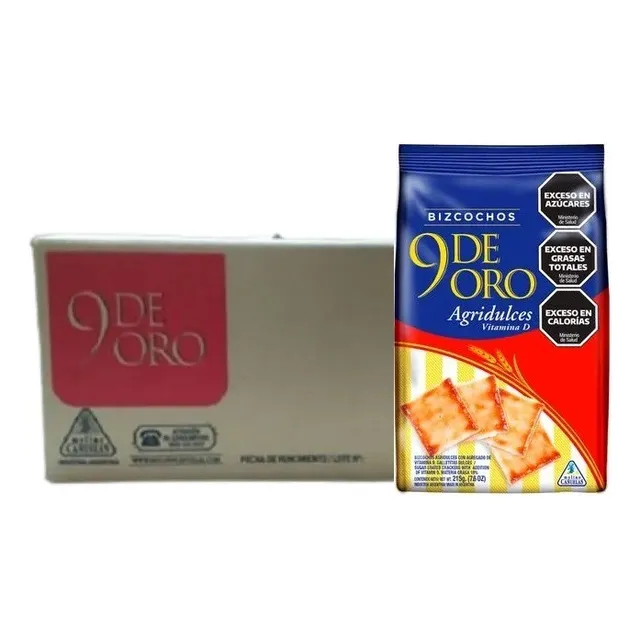 Caja Bizcocho Agridulces 9 De Oro 200g X 20 Unidades - Ma