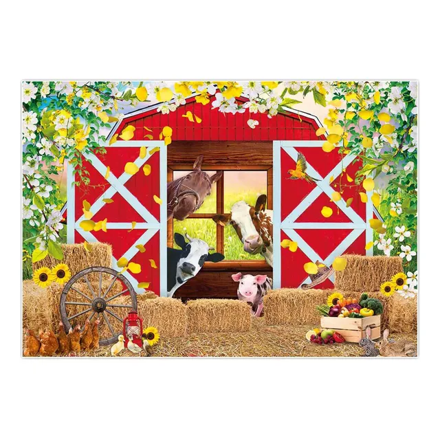 Telon Fondo Para Fotografia Casa Granja Primavera 84 59
