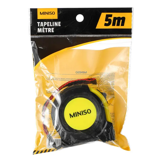 Cinta Métrica 5m (negro Y Amarillo)