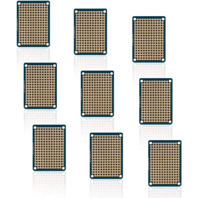 9 Piezas Mini Breadboard Soldable Placa Universal Pcb Protot