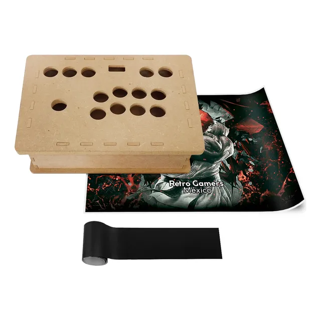 Cajón Mdf Para Armar Tablero Arcade Tipo Sanwa 30mm