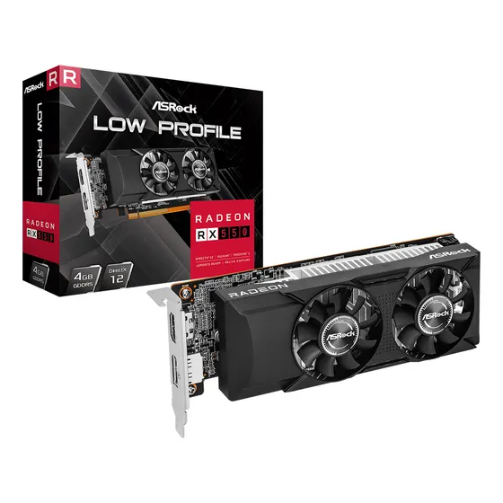 Tarjeta De Video Radeon Rx550 4gb Video Low Profile Grafica