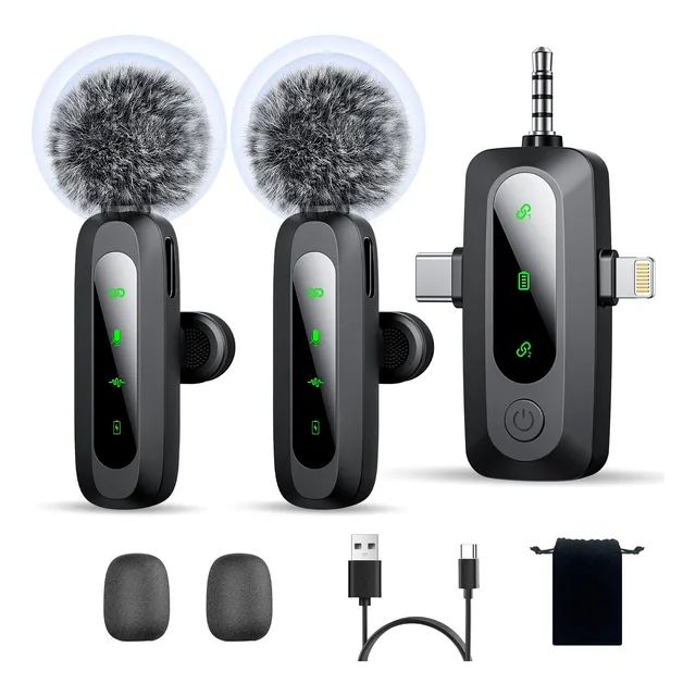 Profesional Micrófono Inalámbrico 3 En 1 Para iPhone /cámara