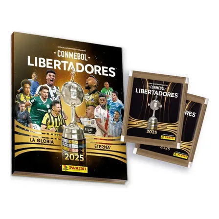 Pack Álbum Tapa Dura + 20 Sobres Copa Libertadores 2025