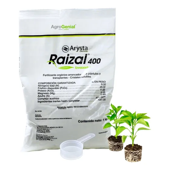 Raizal 400 Enraizador Huerto Esquejes Estacas Plantas  1kg 