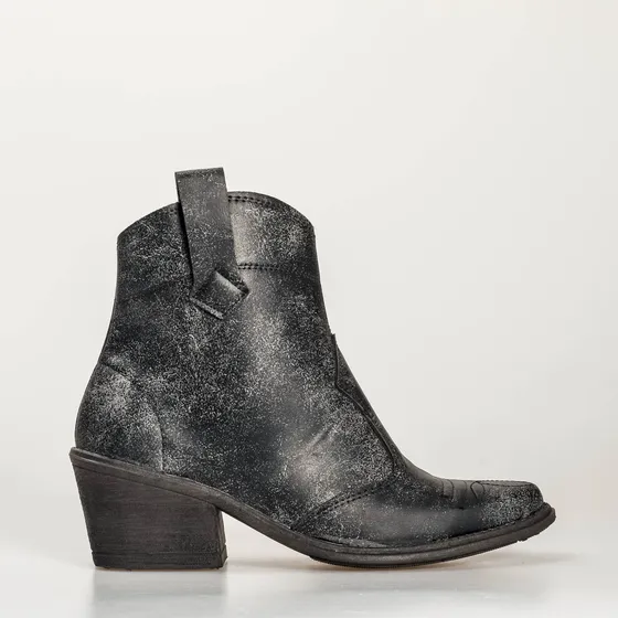 Botas Texanas De Mujer Caña Corta Con Detalles