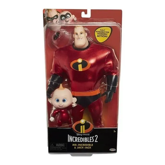 Muñecos Los Increibles 2 - Mr Increible Y Jack-jack