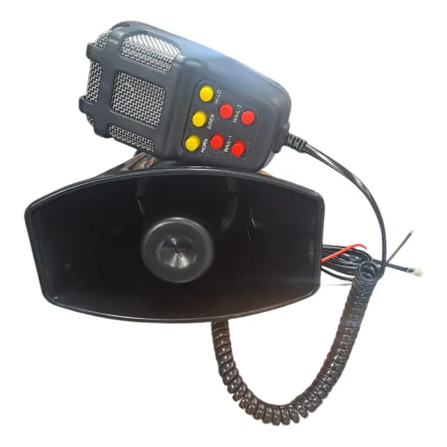 Sirena 7 Tono Tipo Policial Con Sistema De Microfono