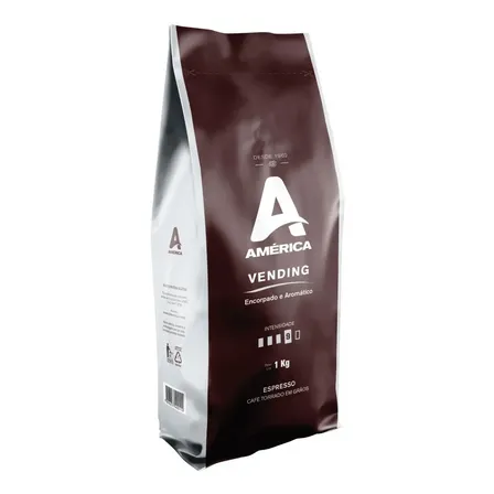 Café América Torrado Em Grãos Vending 1kg