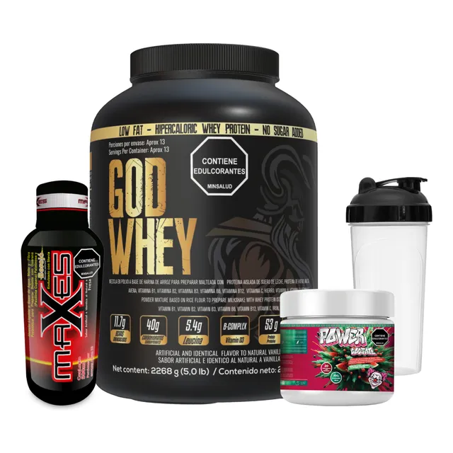 Kit Proteína Masa Muscular, Aminoácidos, Preentreno, Obsequi