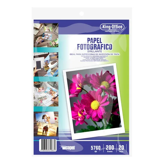 Papel Photo Glossy 200g A4 X 20 Hojas