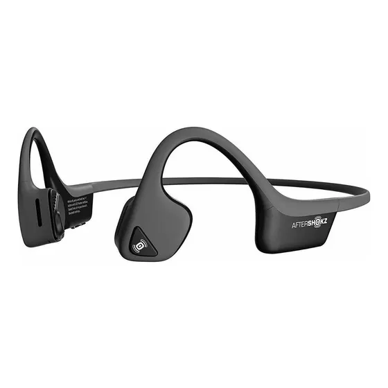 Auriculares gamer inalámbricos AfterShokz Air slate gray con luz LED