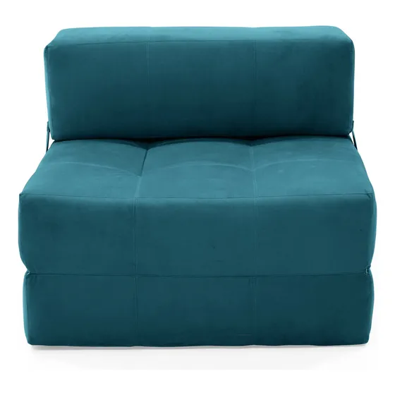 Sofá Cama Felton Tela Color Petróleo