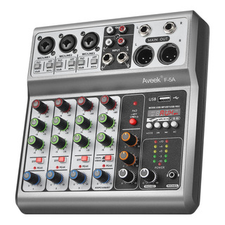 Mezclador De Audio Profesional Aveek, Consola De Mezclas ... Mezclador De Audio Profesional Aveek, Consola De Mezclas ...
