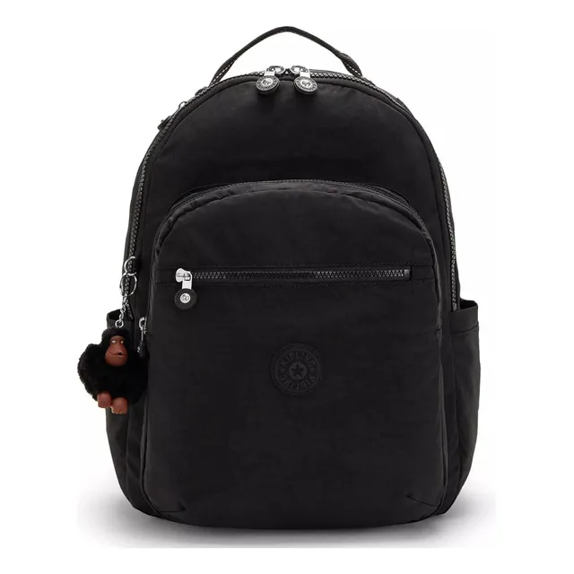 Mochila Kipling Kl1206 para ordenador portátil Seoul tamaño grande color negro