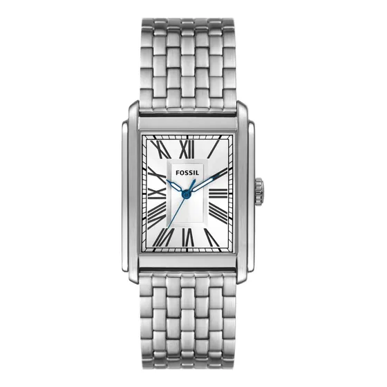 Reloj Hombre Fossil Carraway Color De La Correa Plateado