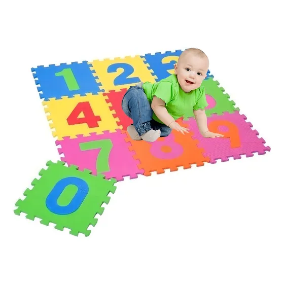 Alfombra Goma Eva Set 10 Cuadros De 30x30 Bebes Y Niños