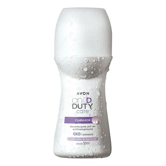 Desodorante Roll On On Duty Care Clareador 50ml Avon Fragrância Suave