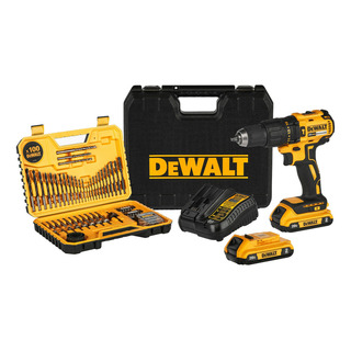 Rotomartillo Inalámbrico 20v Max Con 100 Accesorios Dewalt Color Amarillo Rotomartillo Inalámbrico 20v Max Con 100 Accesorios Dewalt Color Amarillo