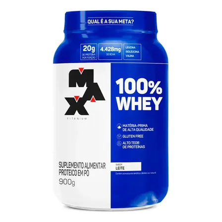 Foto de Whey Protein Concentrado Max Titanium Sabor Leite