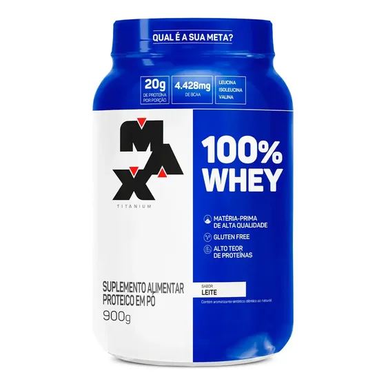 Max Titanium 100% Whey Protein Concentrado Pó 900g